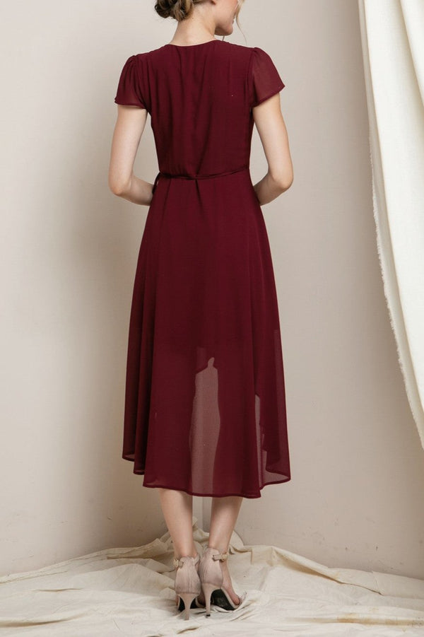 Burgundy Avuant Dress