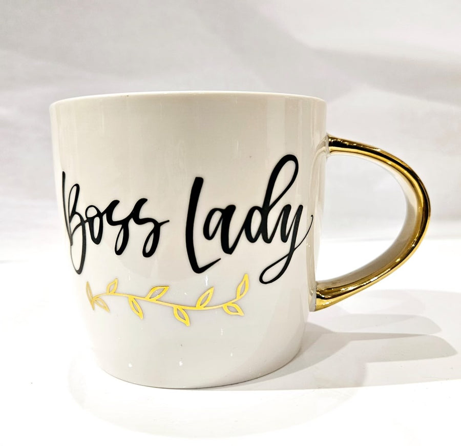 Boss Lady Gold handle Mug