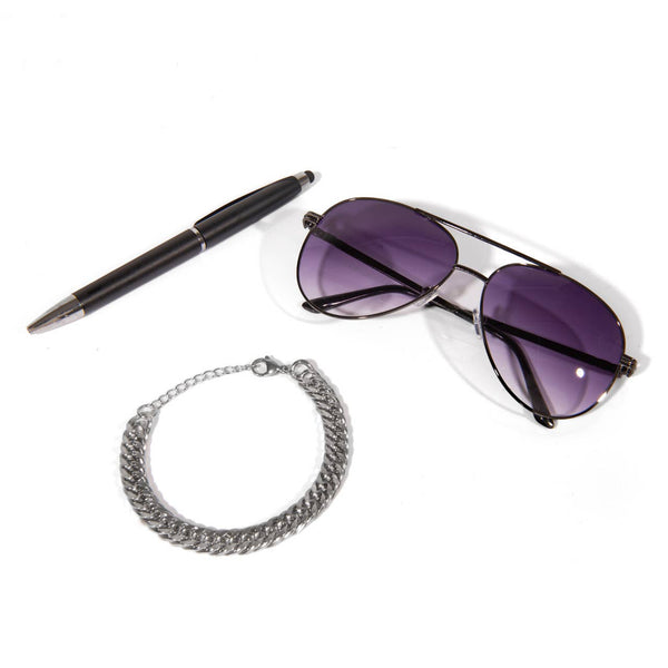 Sunglasses, Pen, Bracelet Set